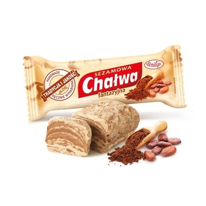 Chałwa sezamowa waniliowo - kakaowa Unitop 50 g