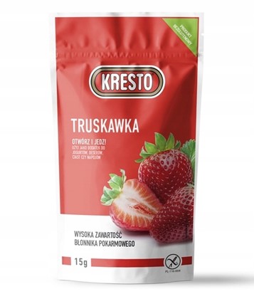 Liofilizowana TRUSKAWKA 15g bezglutenowa KRESTO