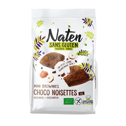 NATEN CIASTKA BROWNIES Z CZEKOLADĄ ORZECHAMI LASK