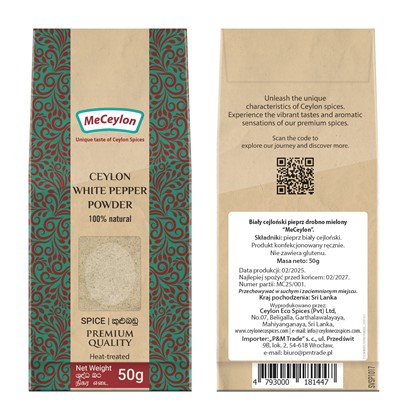 PIEPRZ BIAŁY MIELONY 50g BEZ GLUTENU PREMIUM