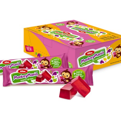 Galaretki Monkey Mania jablko-winogrono bez gluten