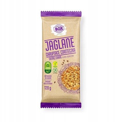 CIASTKA JAGLANE Z SIEMIENIEM LNIANYM
