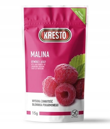 Liofilizowana MALINA 15g bezglutenowa KRESTO