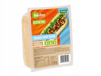 Balviten BUŁKI Hot dog 260g (4x65g) bezglutenowe