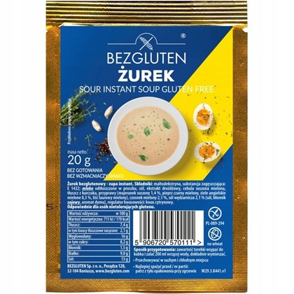 BEZGLUTEN zupa żurek instant 20g