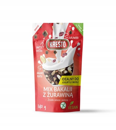 KRESTO Mix bakalii z żurawiną 140g KRESTO