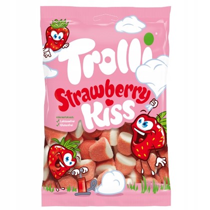 Żelki TROLLI strawberry kiss bez glutenu 100g