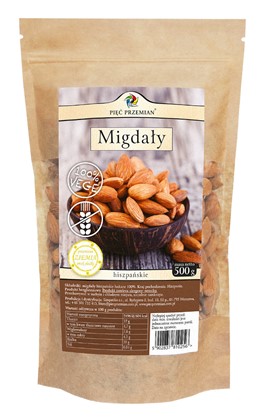 Migdały łuskane 500g Pięc Przemian