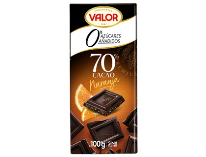 VALOR czekolada ciemna  70% cacao z pomarańczą