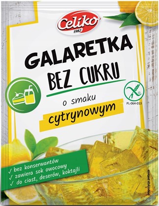 Galaretka cytrynowa Celiko bez cukru 14 g