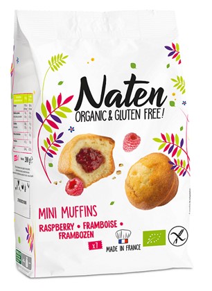 NATEN MUFFINKI MINI Z NADZIENIEM MALINOWYM BEZGLUT