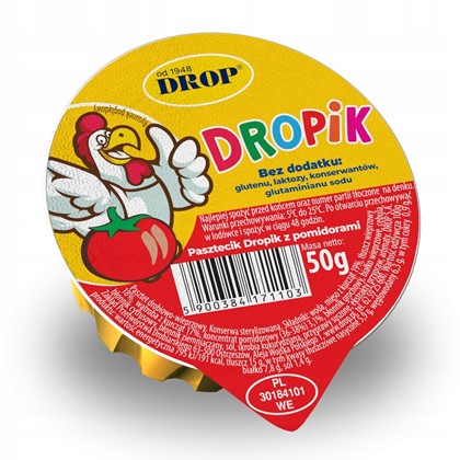DROPIK pasztet z pomidorami bez glutenu 50g