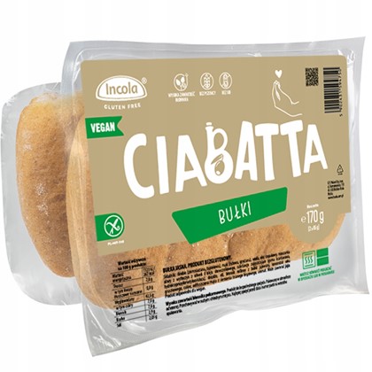 INCOLA bułki ciabatta (2x85g) bezglutenowe
