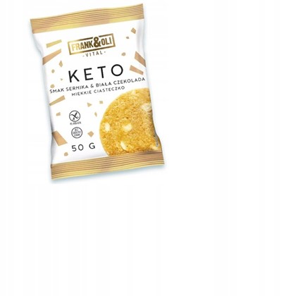 KETO MIĘKKIE CIASTECZKO smak SERNIKA SERNIK & BIAŁ