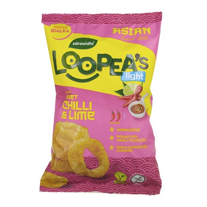 Loopea's  Chrupki z soczewicy o smaku sweet chilli