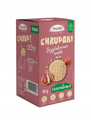 INCOLA CHRUPAKI SMAK czosnkowy BEZGLUTENOWE 60g