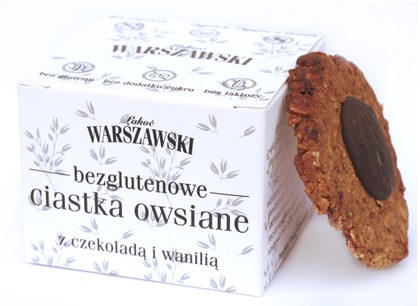 ŁAKOĆ CIASTKA owsiane z czekoladą i wanilią