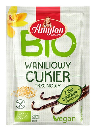 CUKIER Z WANILIĄ BOURBON BEZGLUTENOWY BIO 20g -