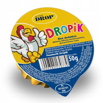 DROPIK pasztet drobiowo-wieprzowy bez glutenu 50g