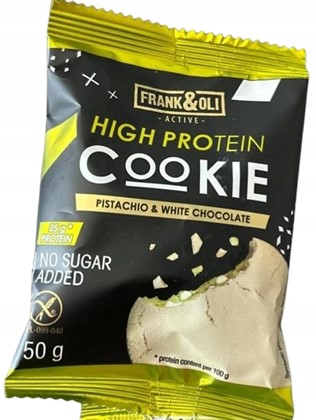 FRANK&OLI HIGH Protein Pistacja biała czekolada