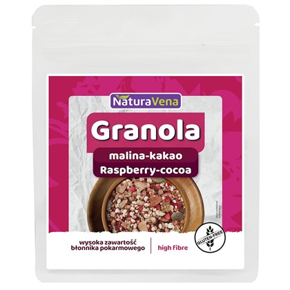 NATURAVENA GRANOLA MALINA-KAKAO BEZGLUTENOWA