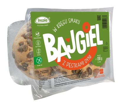 Incola Bajgle z pestkami dyni 190 g (2 szt.)