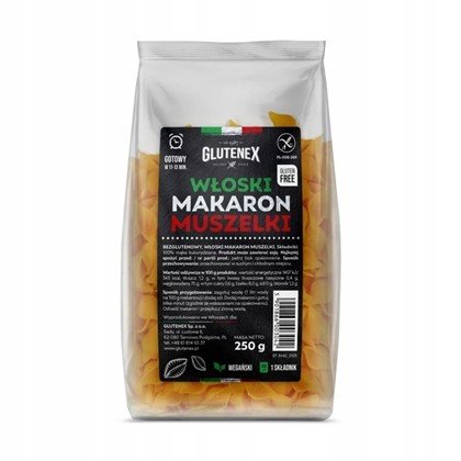 Glutenex włoski makaron bezglutenowy muszelki