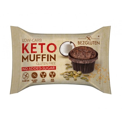 Bezgluten low carb keto Muffin czekoladowy