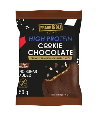 FRANK&OLI Ciastko HIG PROTEIN CZEKOLADOWE crunchy