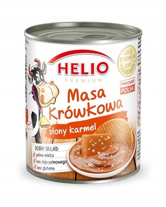 HELIO MASA KRÓWKOWA SŁONY KARMEL bezglutenowa 400g
