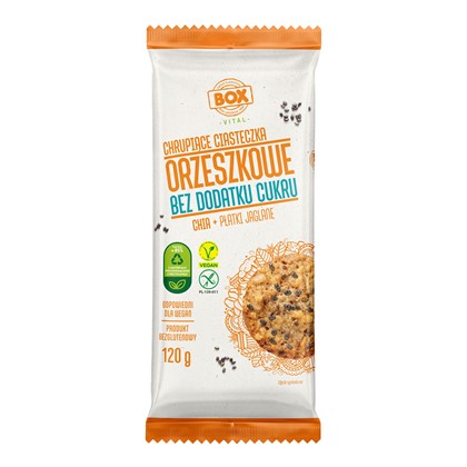 ZPC BOX bezglutenowe Ciastka orzeszkowe  chia