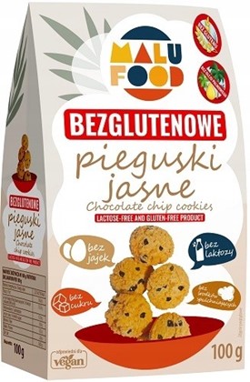 Malu Food Pieguski jasne bez cukru bezglutenowe