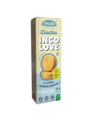 INCOLOVE ciastka z kremem WANILIA BEZ CUKRU