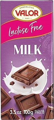 VALOR czekolada mleczna bez glutenu, bez laktozy