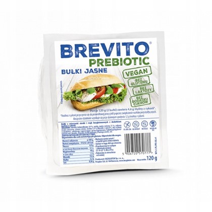 Brevito prebiotic bułki jasne bezglutenowe 120g