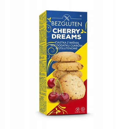ciastka z wiśnią cherry dreams Bezgluten bez cukru