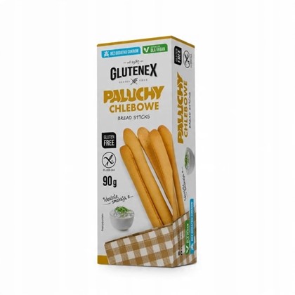 Glutenex paluchy chlebowe bez cukru glutenu 90g