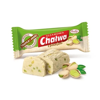 Chałwa sezamowa z pistacjami  Unitop 50 g
