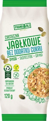 FRANK&OLI  CIASTKA Jabłkowe z Dynią bez cukru