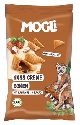 MOGLI ROŻKI Z KREMEM ORZECHOWO - KAKAOWYM BEZGL