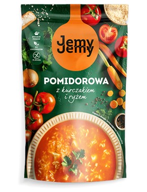 JEMY JEMY ZUPA POMIDOROWA Z KURCZAKIEM I RYŻEM