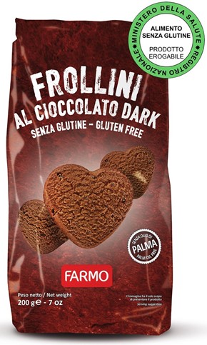 Ciasteczka FROLLINI czekoladowe BEZGL. 200 g FARMO