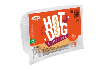 INCOLA BUŁKA HOT DOG z cebulą BEZGLUTENOWA