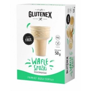 GLUTENEX WAFLE ROŻKI DO LODÓW BEZGLUTENOWE
