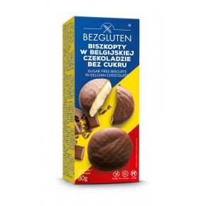 BEZGLUTEN BISZKOPTY W CZEKOLADZI BEZ CUKRU