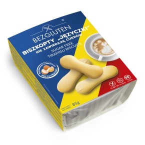 BEZGLUTEN BISZKOPTY JĘZYCZKI BEZ CUKRU