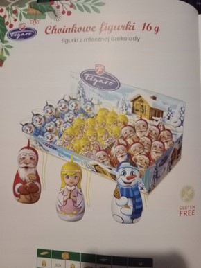 CHOINKOWe figurki z mlecznej czekolady gluten free