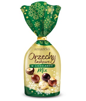 AMARESTI Orzechy laskowe w czekoladzie MIX ZIMOWE