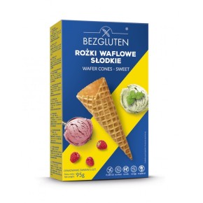 BEZGLUTEN ROŻKI wafle DO LODÓW SŁODKIE