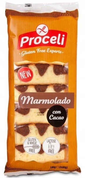 Proceli ciasto marmurkowe z kakao. BEZGLUTENOWE